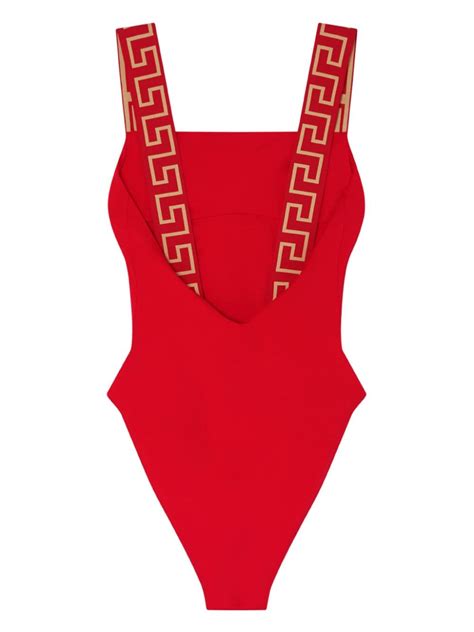 versace greca border one-piece swimsuit|Greca Border One.